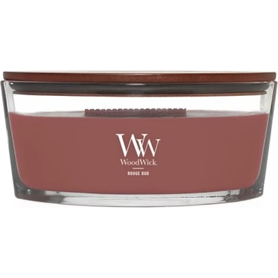 WoodWick Rouge Oud ароматна свещ с дървен фитил 453, 6 гр