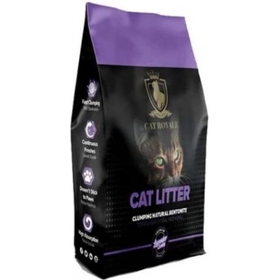 Geoclay Cat Royale - Висококачествен бял бентонит за котешка тоалетна с аромат на лавандула, 5 кг