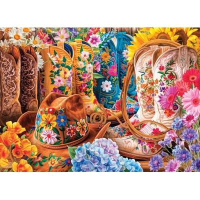 EUROGRAPHICS - Puzzle Cowgirl Boots - 1 000 piese