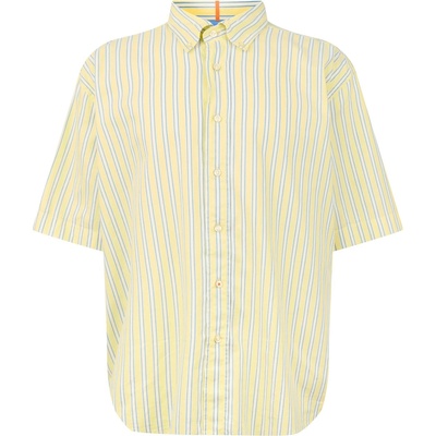 HUGO BOSS Men's Lambey Patterned Short-Sleeve Shirt - Yellow 737
