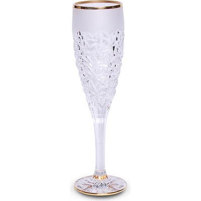 Bohemia 1845 Чаша за шампанско Bohemia Nicolette Gold Matt 180 мл, 6 броя (BOHEMIA 1845 1000270)