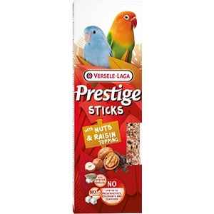 Versele-Laga Versele Laga Prestige Sticks Small Parrot Nuts & Raisin topping 60g- 2бр. стикове за малки африкански папагали неразделки с ядки и стафиди 60gr