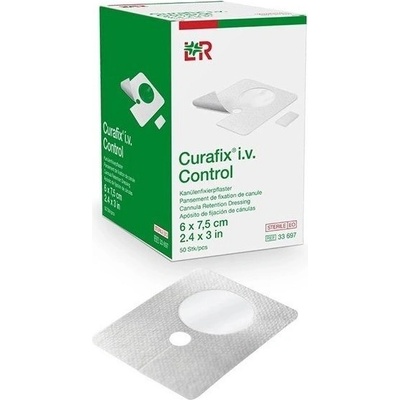 LOHMANN Curafix i.v. Control náplast k fixaci kanyl 6 x 7,5 cm 50 ks