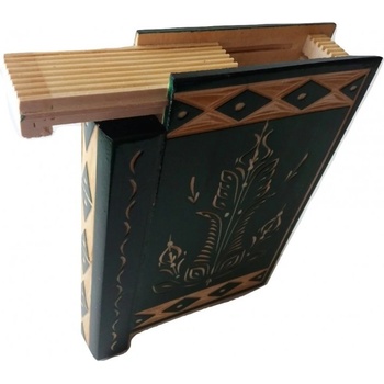 Magic Puzzle Box Вълшебна кутия за книга с пъзел, тайно отделение вътре в ръчно издълбана дървена кутия с форма на дрънкулка (_a7cd0137b)