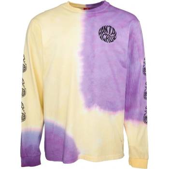 Santa Cruz Mako L/S T-Shirt Yellow/purple Fold Dye