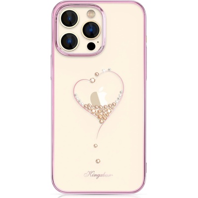 Kingxbar Кейс Kingxbar Wish Series за iPhone 14 Plus, декориран с розови кристали (KXG0055112)