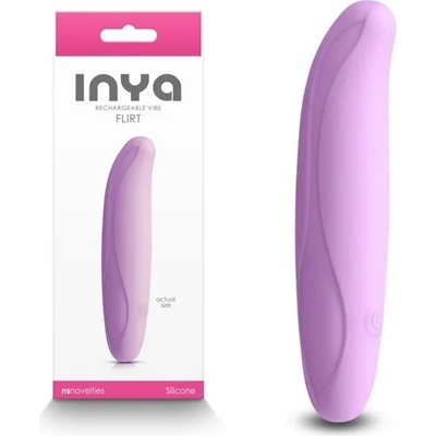 Мини вибратор, гъвкав и мощен, 11, 8см. - Inya Flirt Lilac (NSTOYS1020)