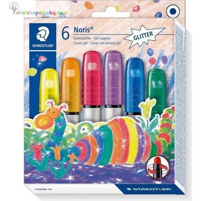 STAEDTLER Gelové voskovky 2390 Glitter 6ks brilantných farieb