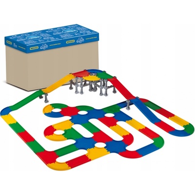 Wader Mosty a silnice 3D plast v krabici 58 x 39 cm