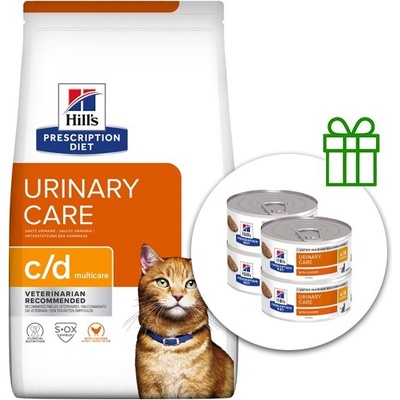 HILL'S Hill s Prescription Diet c/d Multicare 8 кг + 4 консерви безплатно