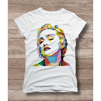 Мъжка тениска 'Мадона' - бял, xxl