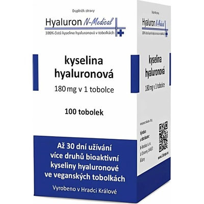 Hyaluron N-Medical 100% kyselina hyaluronová 100 kapsúl