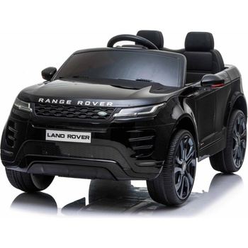 Beneo Elektrické autíčko Range Rover Evoque Jednomiestne Kožené sedadlá MP3 Prehrávač s prípojkou USB/SD Pohon 4x4 Batéria 12V10AH EVA kolesá Odpružené nápravy Kľúčové trojpolohové šta čierna
