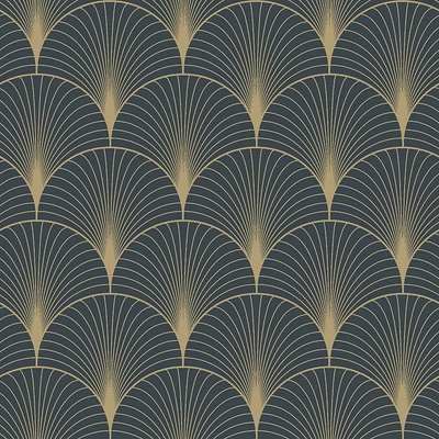 estahome 139231 Tmavo modrá geometrická vliesová tapeta Art Deco rozmery 0,53 x 10,05 m