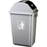 HORECANO GX-029-Кош с люлеещ капак и пепелник 58L СИВ 47x33xh76 (0114155)