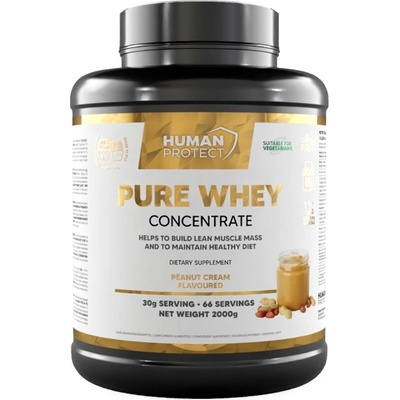 Human Protect Pure Whey Concentrate [2000 грама] Фъстъчен Крем