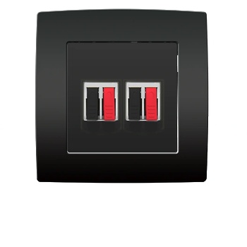 ELMARK City АУДИО РОЗЕТКА- ДВОЙНА АНТРАЦИТ (193721)