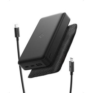 Spigen Външна батерия с 2xUSB-C и 1xUSB-A изходи и технология за бързо зареждане - Spigen EA3030 Essential Power Bank 30W 30000 mAh (черен) (ABA09435)
