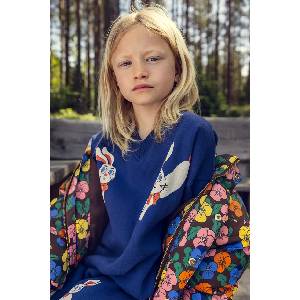 Mini Rodini суичър за деца от памук Rabbits (26720101)