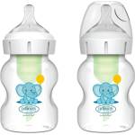 Dr. Brown's Комплект шишета Dr. Brown's Options+ - PP, Wide-Neck, Anti-Colic, 2 х 150 ml, слон (WB52015-ESX) - ozone
