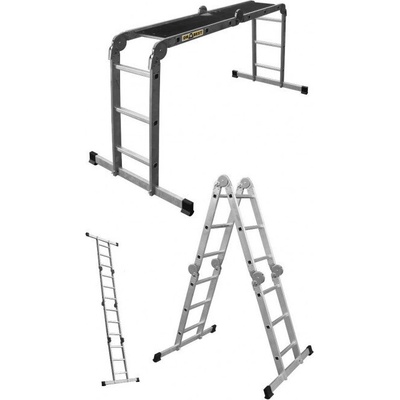 Стълба шарнирна алуминиева 4х3 Multisystem Pro (3515379)