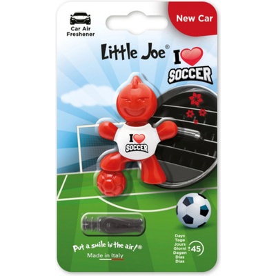 Little Joe I love Soccer New Car červený
