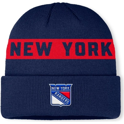 Fanatics Pánská zimní čepice New York Rangers NHL Authentic Pro A/Cap Cuffed beanie
