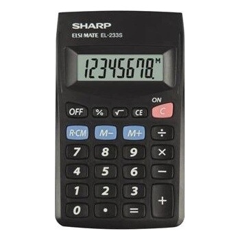 SHARP KALKULAČKA BLISTR EL233SBBK (SH-EL233SBBK)