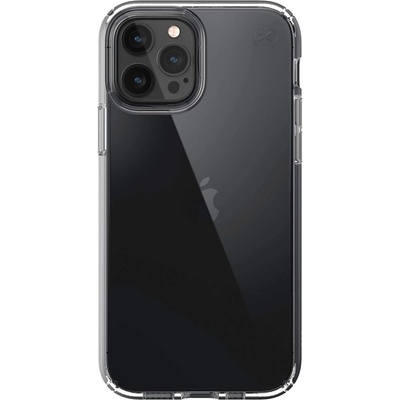 Speck Presidio Perfect Clear Case - удароустойчив хибриден кейс за iPhone 12, iPhone 12 Pro (прозрачен)