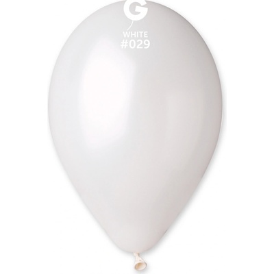 Gemar Balónik metalický biely 26 cm