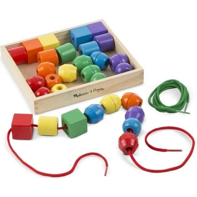 Melissa & Doug - Výuková hračka - navlékání pro nejmenší - MAXI korálky