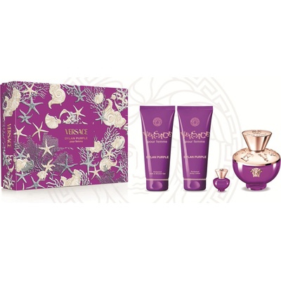 Versace Dylan Purple EDP 100 ml + tělové mléko 100 ml + sprchový gel 100 ml + EDP 5 ml