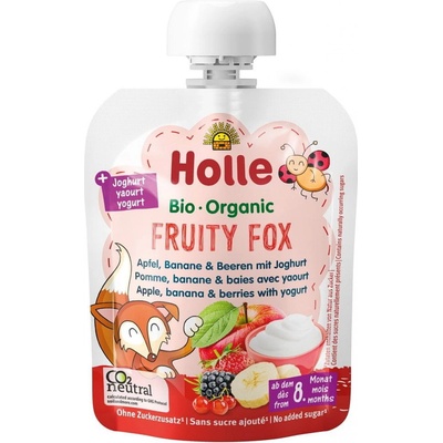 Holle Fruity fox bio dětské pyré s jogurtem 5 x 85 g – Zboží Mobilmania