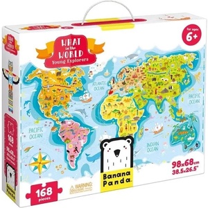 BANANA PANDA Banana Panda: Какво се случва по света? пъзел - 168 части (33672)