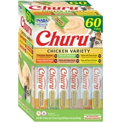 Inaba Churu Cat Kura 6 príchutí 60 túb 840 g