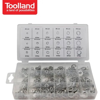 ToolLand Комплект федер шайби, метрични, 720 броя (tln has03)