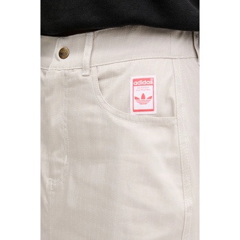 adidas Originals Памучна пола adidas Originals AOP MAXI SKIRT в бежово дълга със стандартна кройка JC8854 (JC8854)