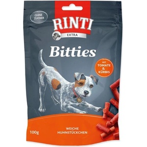 RINTI Лакомство Rinti Bitties пиле с домати и тиква 100g (394-91336)
