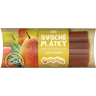 Ovocňák Ovocné plátky Jablko hruška 20 g