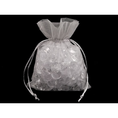 Dárkový pytlík 13x18 cm organza - šedá světlá (10 ks)