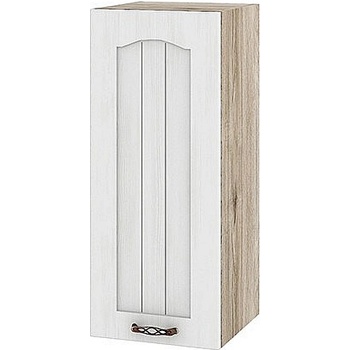 ИРИМ Горен кухненски шкаф Сити АРФ-Бяло фладер-04-1 десен 30 см