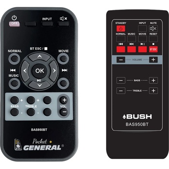 GENERAL Bush bas950bt - дистанционно управление дубликат (bas950bt)