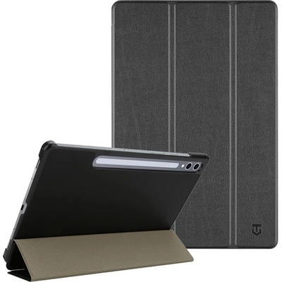 Tactical Samsung Tab S10 Lite WIFI TACTICAL BOOK TRIFOLD калъф за поставяне, с кожен ефект, активен FLIP, държач за настолен компютър, ЧЕРНО 57983127889 (57983127889)