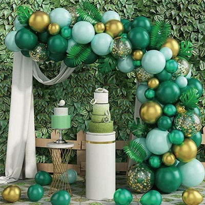 Balónková girlanda zlato zelené Cakesicq