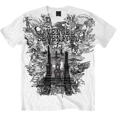 Avenged Sevenfold Land of Cain White XL Риза (ASTS19MW04)