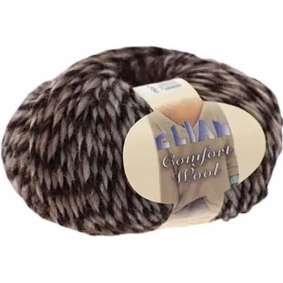 Pletací příze Elian Comfort Wool 463 - hnědá