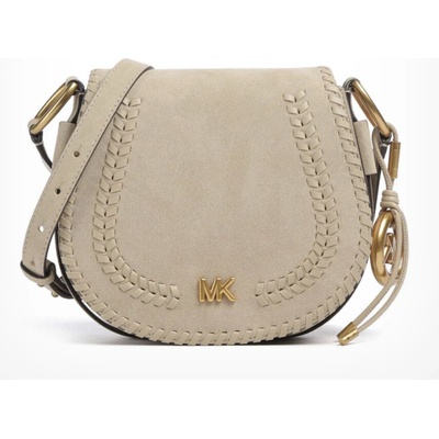 Michael Kors crossbody kabelka Josie z broušené kůže vanilla