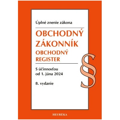 Obchodný zákonník, Obchodný register. 8. vyd., 6/2024