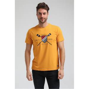 New World Polo Мъжка тениска 23ssm20351 - Цвят Горчица #371615 (371615_Горчица)