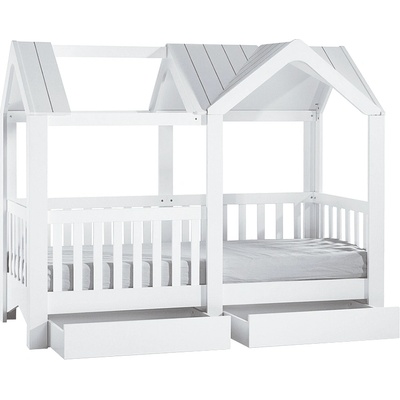 Carmen Чекмедже за детско легло къща Монтесори MIAMI 100 x 200 - бяла (3575115)